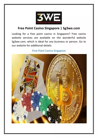 Free Point Casino Singapore  Sg3we