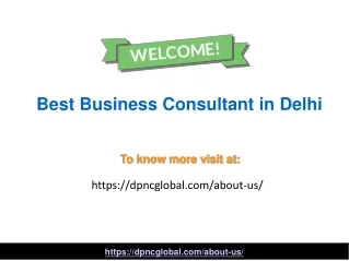 The Best Business Consultant in Delhi