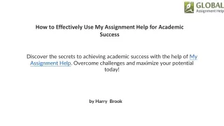 How to Effectively Use My Assignment Help for Academic Success