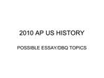 2010 AP US HISTORY