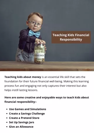 Teaching Kids Financial Responsibility