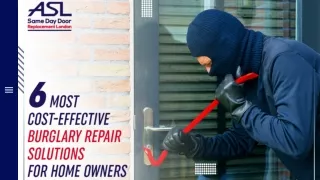 6 Most Cost-Effective Burglary Repair Solutions for Homeowners
