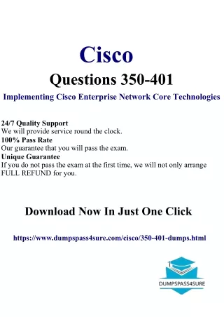 Navigate Success: Cisco 350-401 Exam Topics - Save 20%. Black Friday Offer!