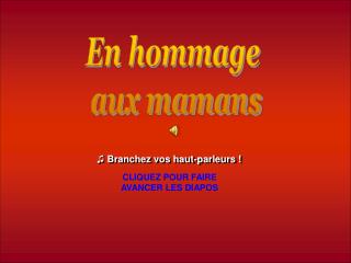 ♫ Branchez vos haut-parleurs !