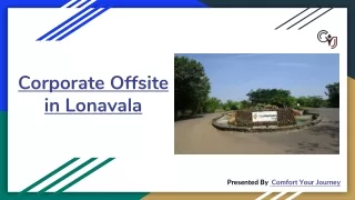 Corporate Offsite Venues in Lonavala