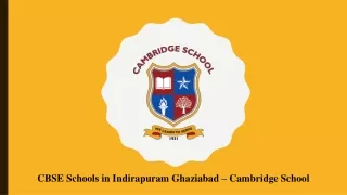 CBSE Schools in Indirapuram Ghaziabad