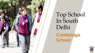 Top School In South Delhi