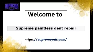 Dent Repair Santa Rosa