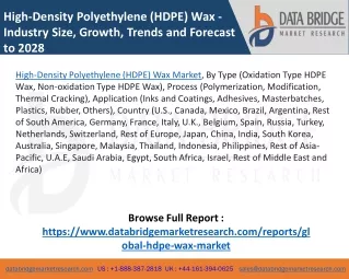 HDPE Wax Market