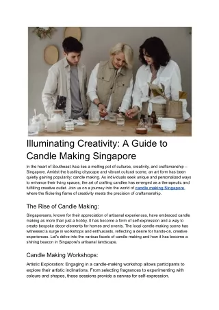 Illuminating Creativity_ A Guide to Candle Making Singapore