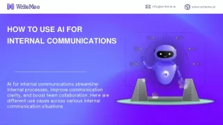 HOW TO USE AI FOR INTERNAL COMMUNICATIONS