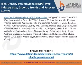 HDPE Wax Market