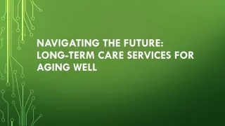 Long Term Care Services Market Is Expected to Grasp the Value of USD 2.21 Trilli