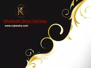Elegant Wholesale Silver Earrings Collection - www.rcjewelry.com