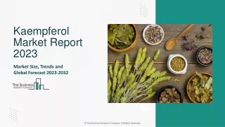 Kaempferol Market Statistics, Revenue Forecast, Industry Insights 2032