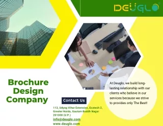 Best Brochure Design Company in India  Deuglo