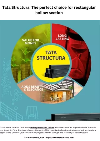 Tata Structura The Perfect Choice for Rectangular Hollow Section