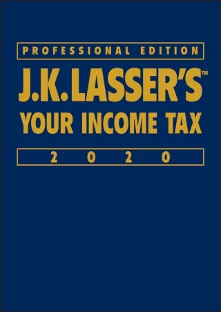 PDF_ J.K. Lasser's Your Income Tax 2020