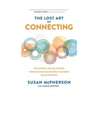 Download The Lost Art of Connecting The Gather Ask Do Method for Building Meanin