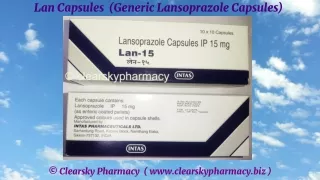 Lan Capsules (Generic Lansoprazole Capsules)