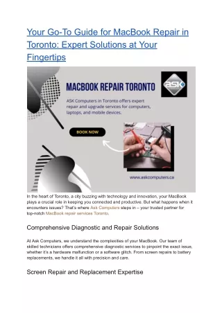 Your Go-To Guide for MacBook Repair in Toronto_ Expert Solutions at Your Fingertips