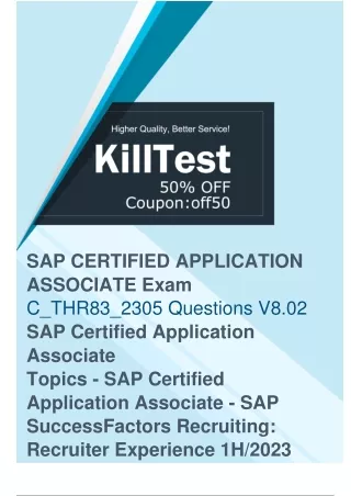 SAP C_THR83_2305 Exam Questions - Check the Free C_THR83_2305 Sample Questions