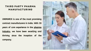 Third Party Pharma Manufacturing For All Types Pharma Medicine