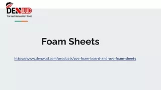 Foam Sheets