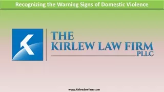 Recognizing the Warning Signs of Domestic Violence