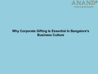 Why Corporate Gifting Is Essential In Bangalore's Business Culture