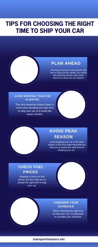 Tips For Choosing The Right Time To Ship Your Car