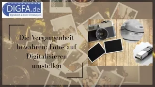 Die Vergangenheit bewahren Fotos auf Digitalisieren umstellen