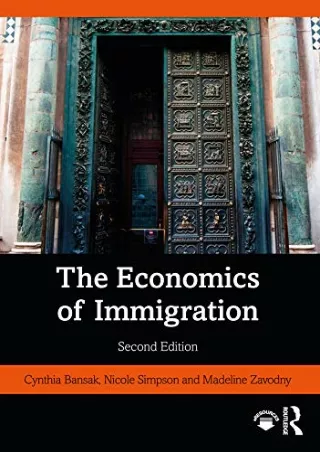 DOWNLOAD/PDF The Economics of Immigration