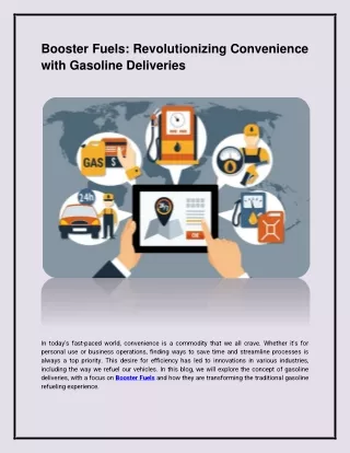 Booster Fuels: Revolutionizing Convenience with Gasoline Deliveries