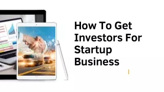 How to get Investors for Startup Business