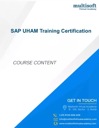 SAP UHAM Online Training Certification