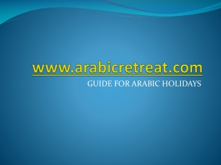 Arabic Retreat