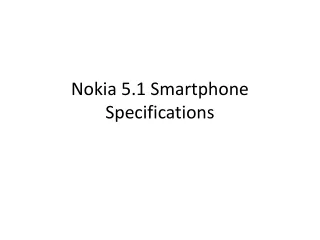 Nokia 5.1 Smartphone Specifications