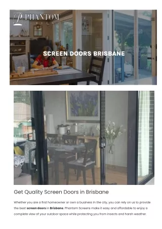 Screen Doors Brisbane