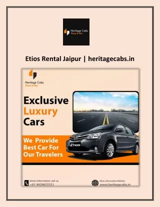 Etios Rental Jaipur