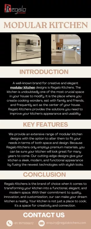 Modular Kitchen | Regalo Kitchens