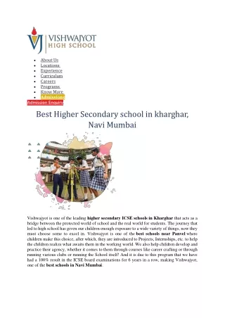 icse schools in kharghar navi mumbai