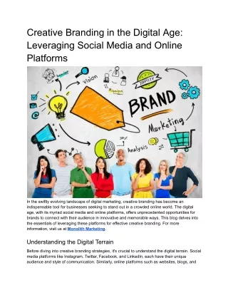 Digital Creative Branding - Mastering Social Media Impact