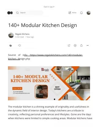 140  Modular Kitchen Design