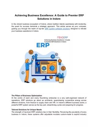 Achieving Business Excellence_ A Guide to Premier ERP Solutions