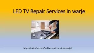 LED TV Repair Services in warje