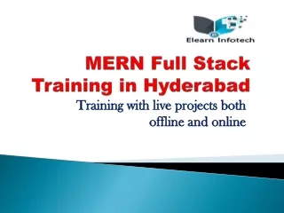 MERN Full Stack Training in Hyderabad