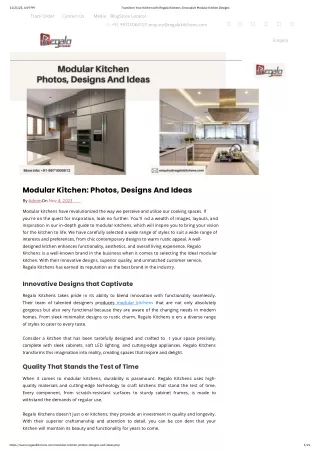 Modular Kitchen: Photos, Designs And Ideas