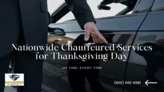 Nationwide Limo Rental for Thanksgiving Day