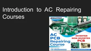 Introduction to AC Repairing Courses